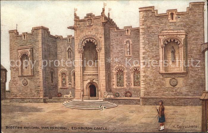 Kuenstlerkarte W. Carruthers Scottish National War Mem