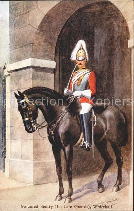 Leibgarde Wache Mounted Sentry Whitehall Künstler C.T.