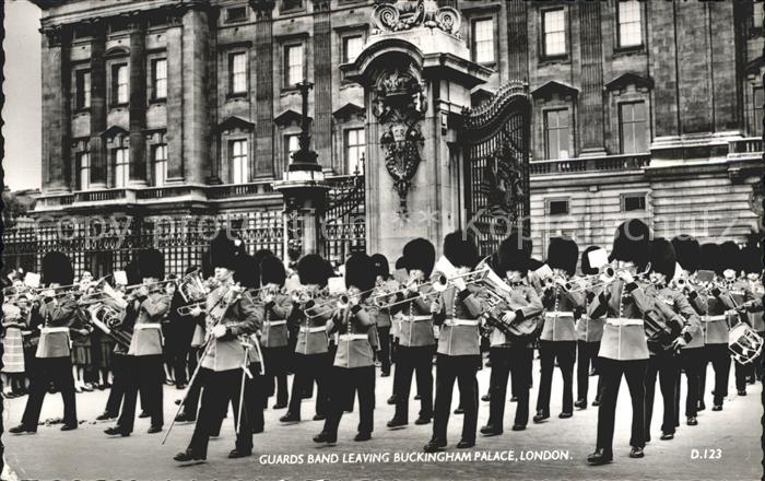 Leibgarde Wache Guards Band Buckingham Palace London Tr