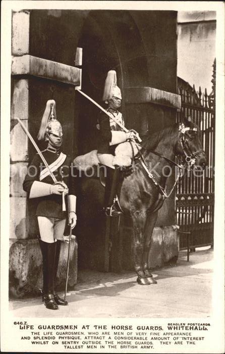 Leibgarde Wache Life Guardsmen Horse Guards Whitehall