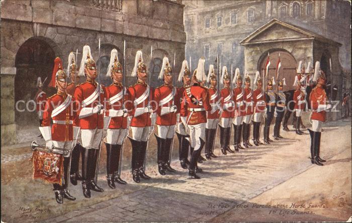 Verlag Tucks Oilette Nr. 3546 B 1st Life Guards Whitehall