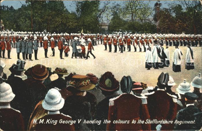 Adel England H.M. King George V. Staffordshire Regim