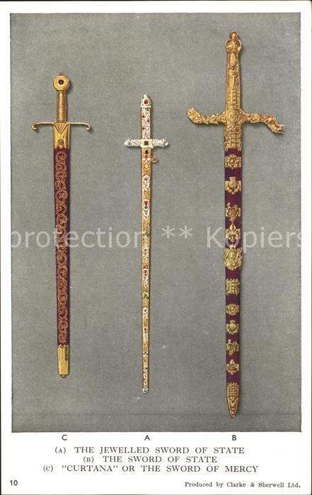 Waffen Jewelled Sword Curtana Dolche