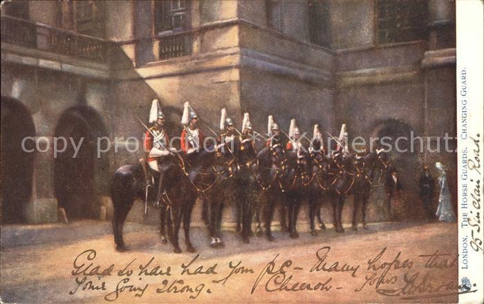 Leibgarde Wache Horse Guards Changing Guard London Verl