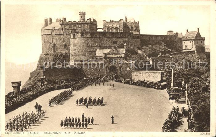 Leibgarde Wache Changing the Guard Edinburgh Castle