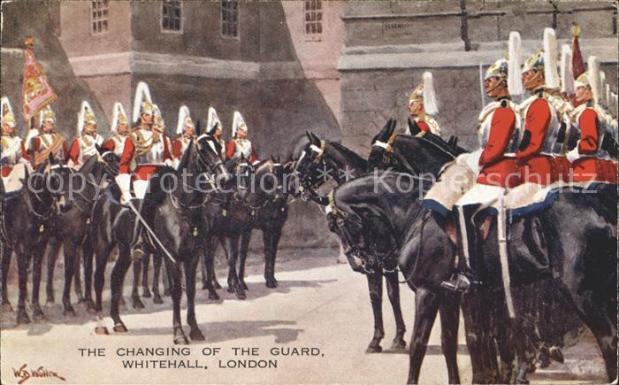 Leibgarde Wache Changing of the Guard Whitehall London