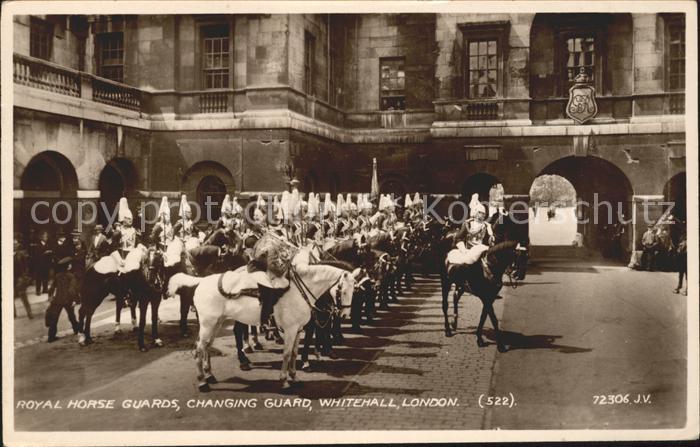Leibgarde Wache Royal Horse Guards Changing Guard White