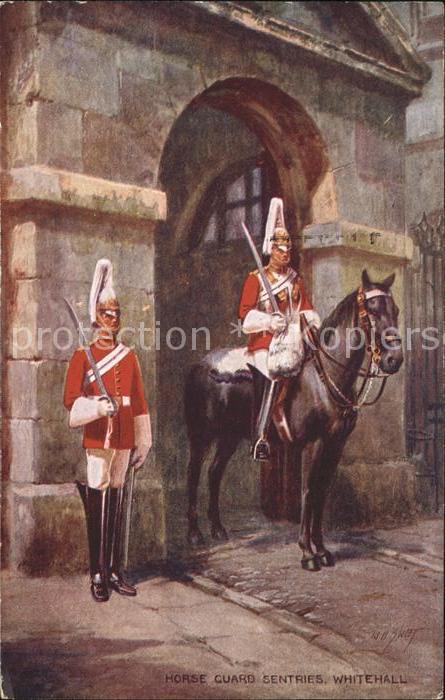 Leibgarde Wache Horse Guards Sentries Whitehall London