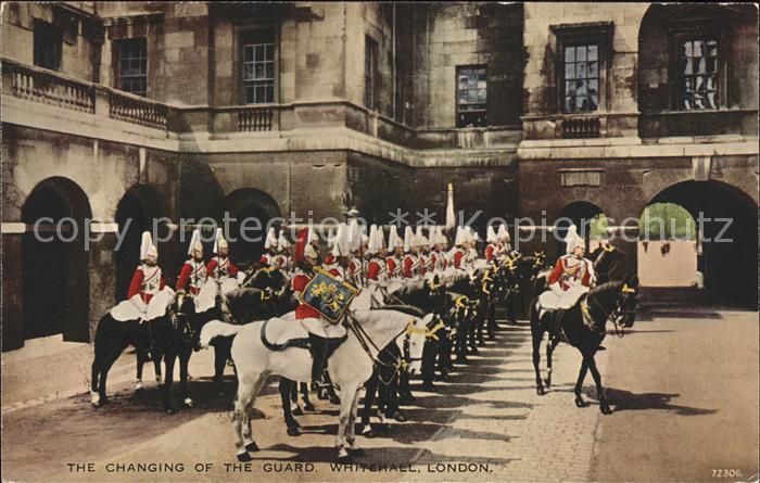 Leibgarde Wache Changing of the Guard Whitehall London