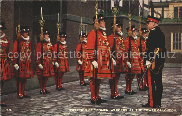 Leibgarde Wache Inspection Yeomen Warders Tower of Lond