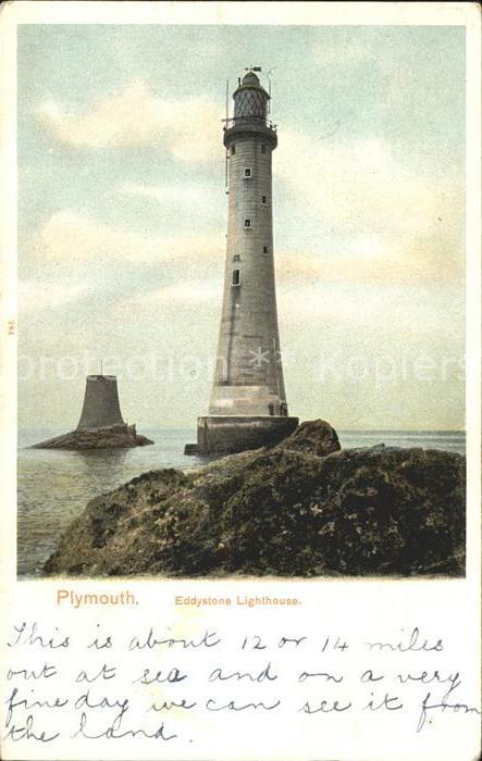 Leuchtturm Lighthouse Plymouth Eddystone Lighthouse