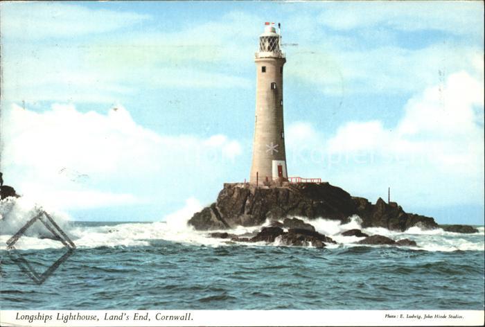Leuchtturm Lighthouse Longship Land s End Cornwall