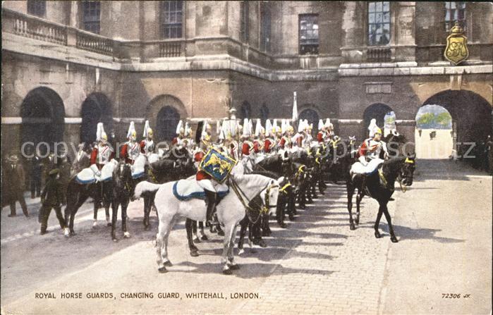 Leibgarde Wache Royal Horse Guards Changing Guard White