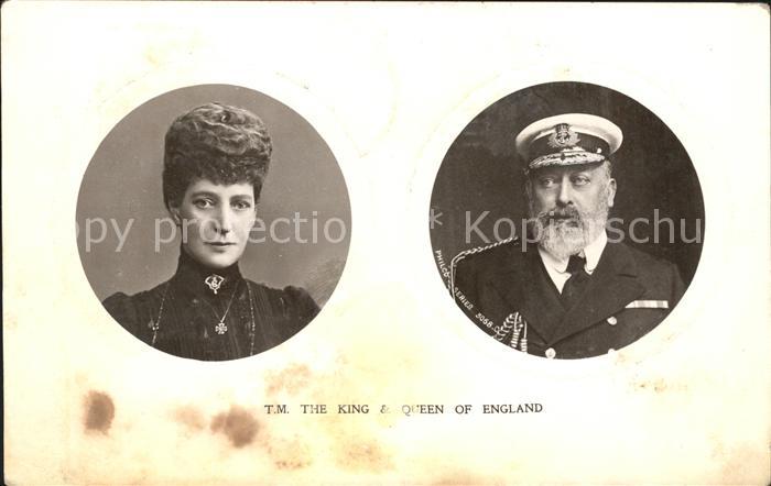 Adel England King Edward VII. Queen Alexandra of Den