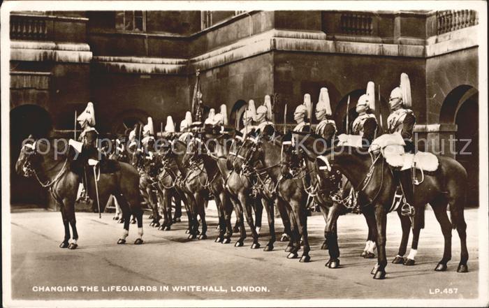 Leibgarde Wache Changing the Lifeguards Whitehall Londo