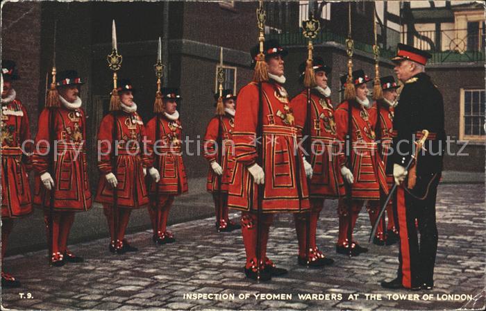 Leibgarde Wache Inspection Yeomen Warders Tower of Lond