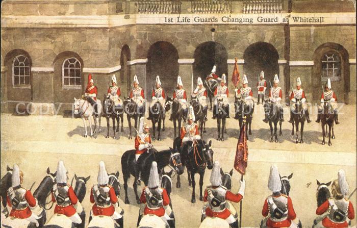 Leibgarde Wache 1st Life Guards Changing Guard Whitehal