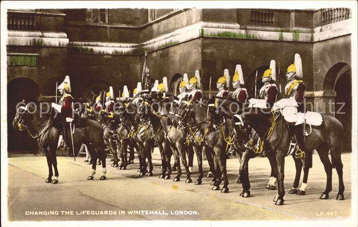 Leibgarde Wache Changing the Lifeguards Whitehall Londo