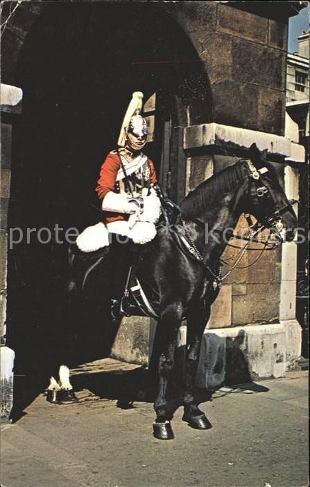 Leibgarde Wache Mounted Sentry Horse Guards Parade Lond