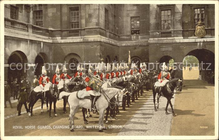 Leibgarde Wache Royal Horse Guards Changing Guard White