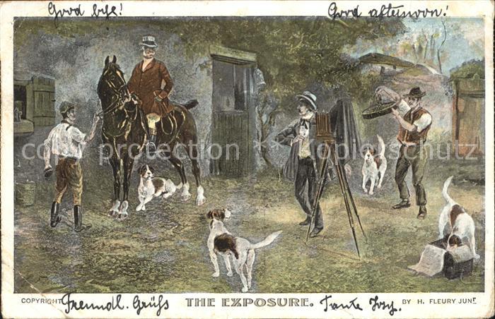 Fotoapparat Fotograf Pferd Jagdhunde The Exposure