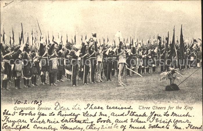 Adel England Eduard VII. Coronation Review Three Che