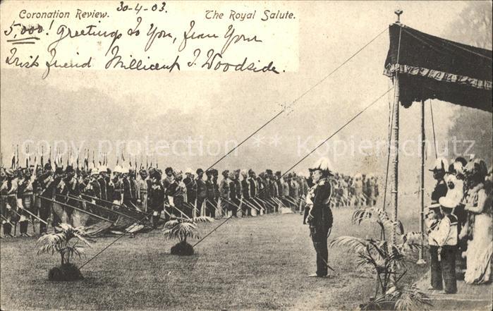 Adel England Eduard VII. Coronation Review Royal Sal