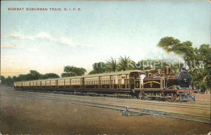 Lokomotive Eisenbahn Bombay Suburban Train GIPR