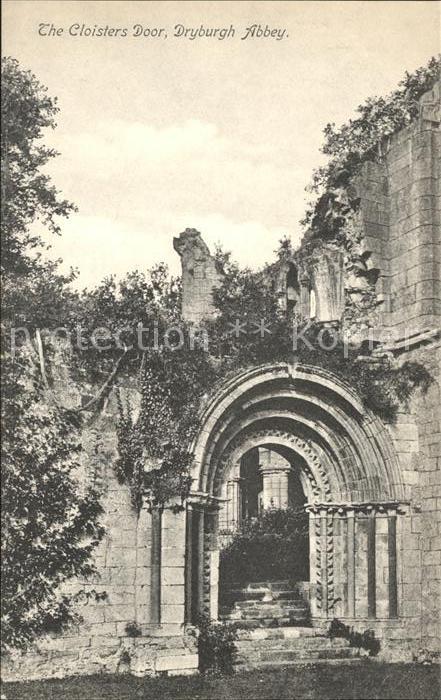 Dryburgh Abbey Cloisters Door Ruines