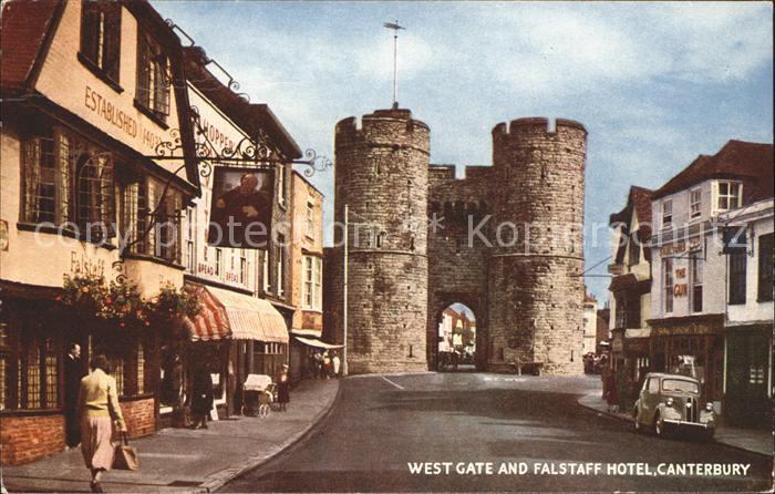 Canterbury Kent West Gate and Falstaff Hotel Salmon Series