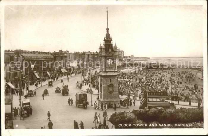 Margate UK Clock Tower and Sands