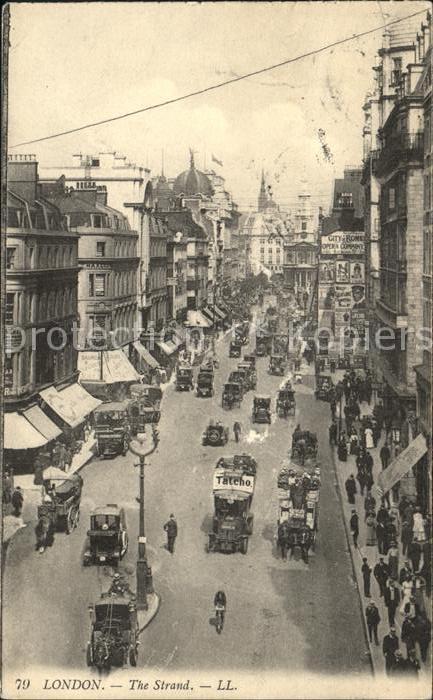 London The Strand Traffic