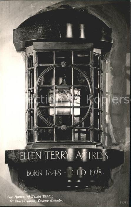 London St Paul's Church Covent Garden Ashes of Ellen Terry