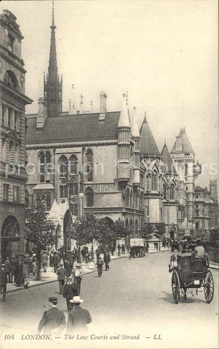 London Law Courts and Strand Kutsche