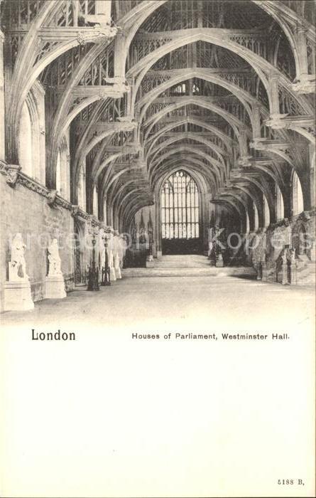 London Houses of Parliament Westminster Hall