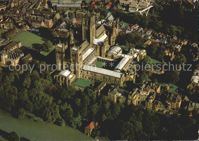 Durham UK Cathedral aerial view