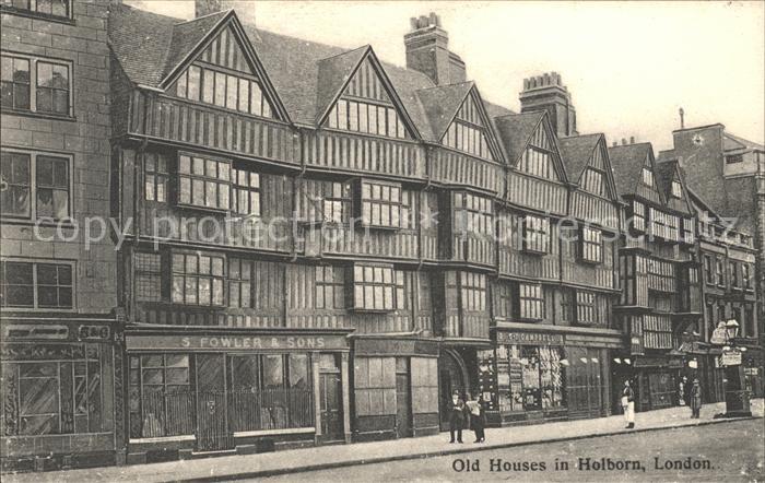 London Old Houses in Holborn