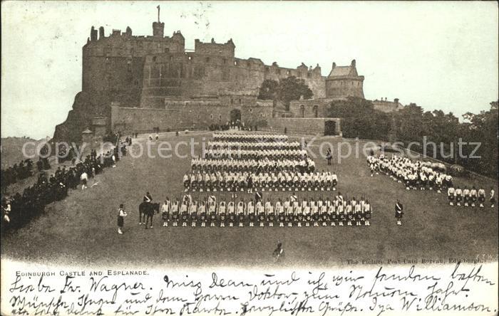 Edinburgh Scotland Castle and Esplanade