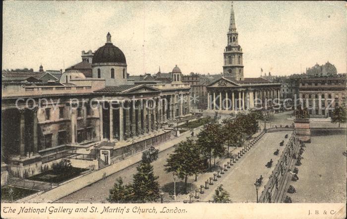 London National Gallery and St Martin's Church