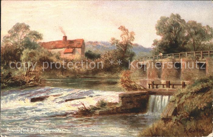 Worcester Brandsford Bridge Kuenstlerkarte