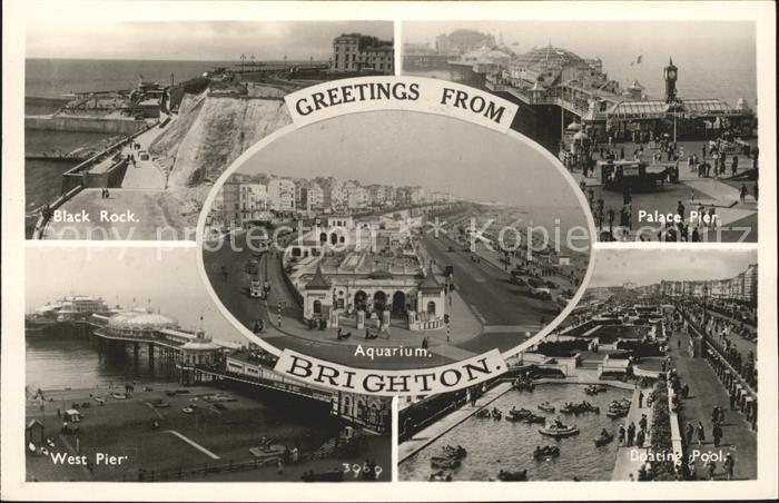 Brighton Hove Black Rock Palace Pier Boating Pool Aquarium