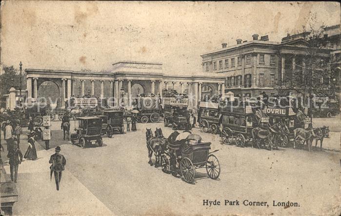 London Hyde Park Corner Pferdekutschen