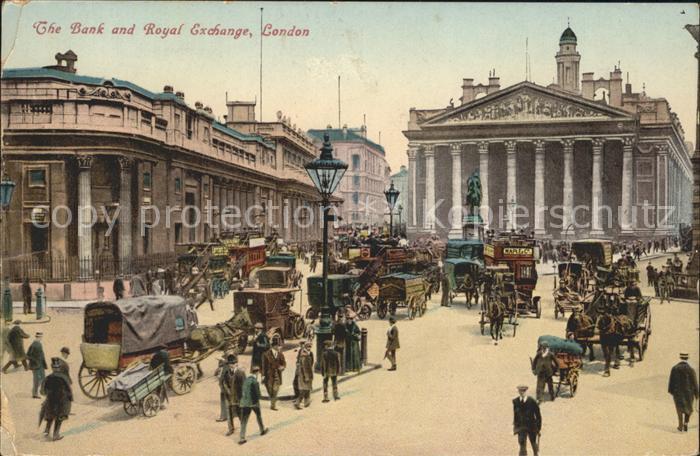 London Bank and Royal Exchange Pferdekutschen