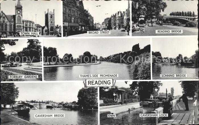 Reading Town Hall Broad Street Bridge Thames Side Promenade Forbury Gardens Cave