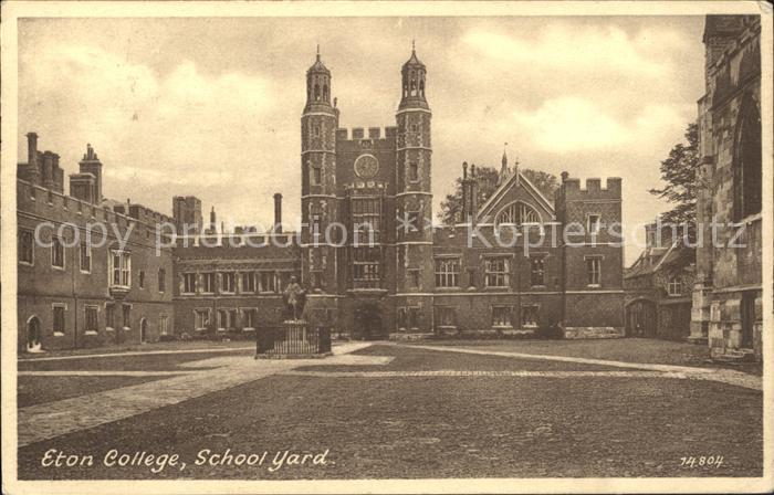 Eton College School Yard Statue Monument