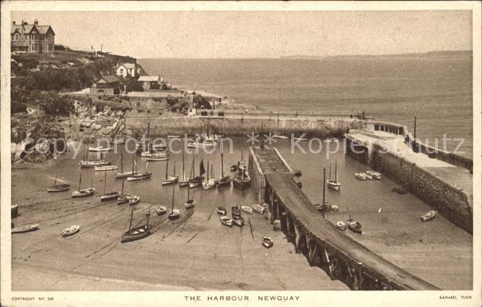 Newquay Harbour Tuck's Post Card