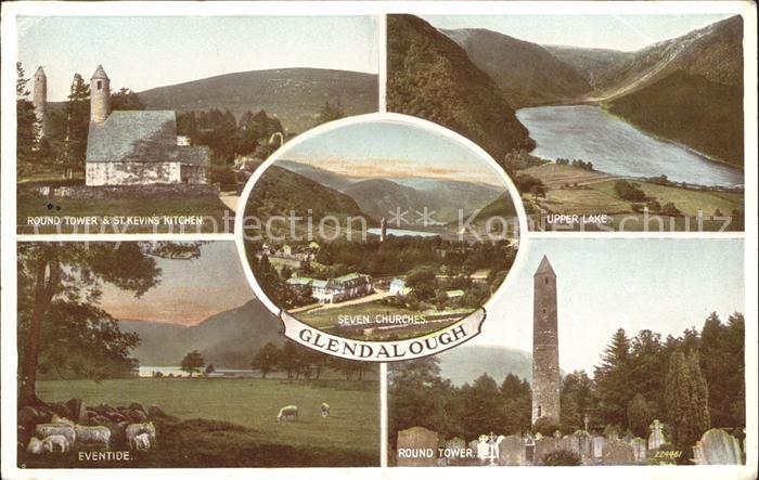 Glendalough Round Tower St Kevins Kitchen Upper Lak