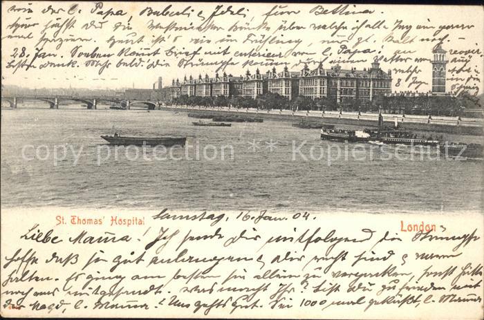 London St Thomas Hospital Thames Bridge
