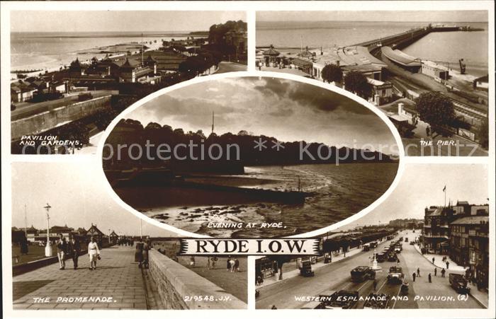Ryde Isle of Wight Pavilion Gardens Pier Promenade Esplanade Valentine's Post Ca