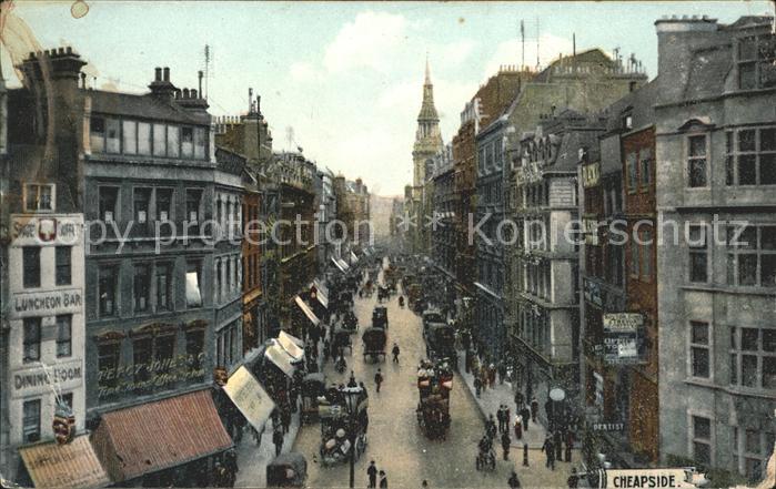 London Cheapside Rapco Post Card No 2000